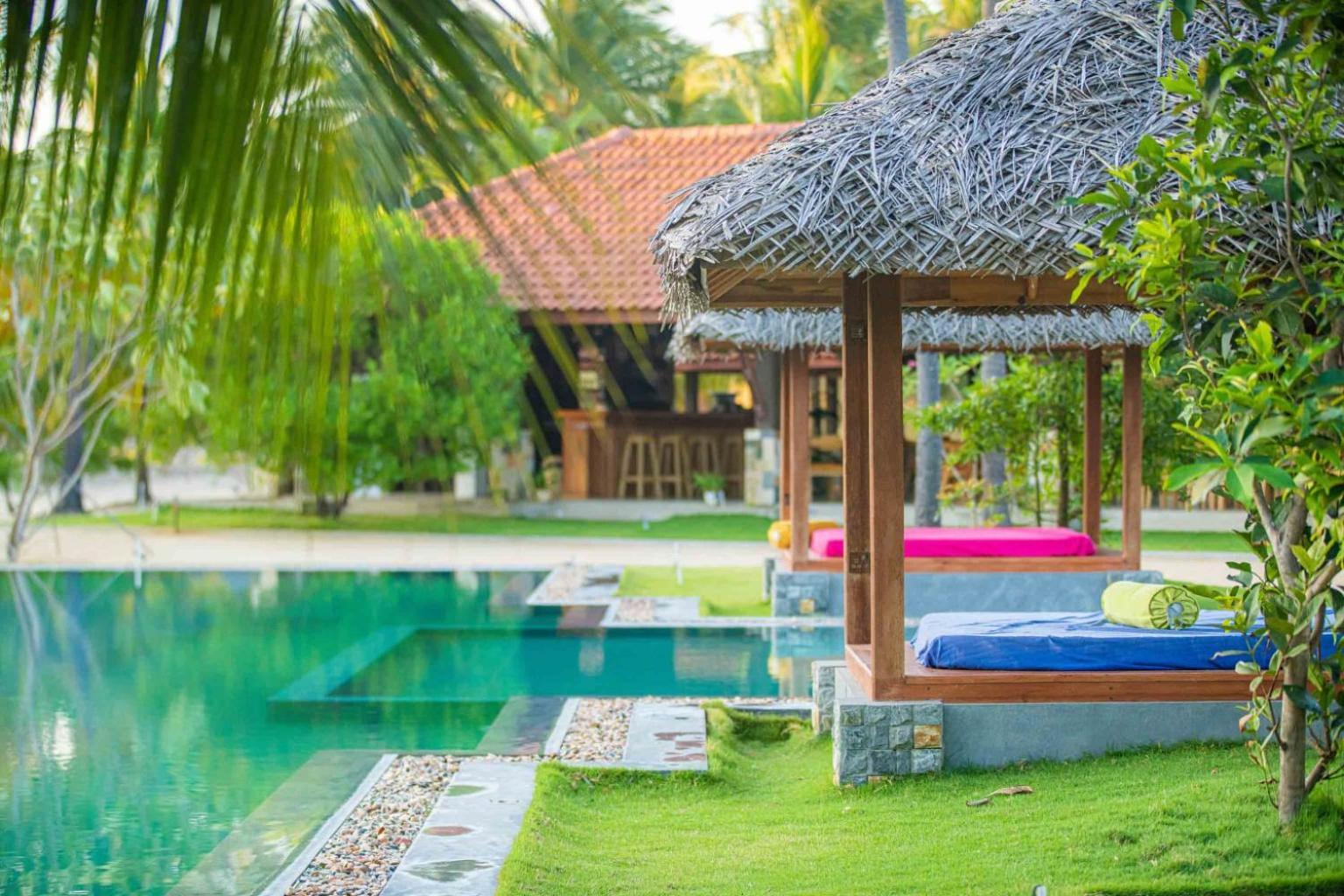 Blue Waves Kite Surfing Beach Resort Kalpitiya Bagian luar foto